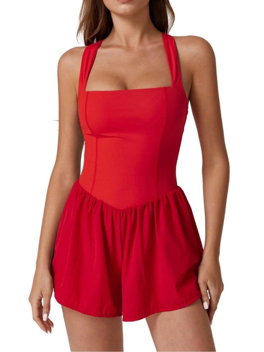 NWT ❤️ Active Red Romper One Piece Jumpsuit